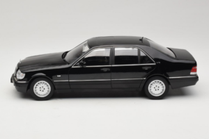 Mercedes S-Class W140 S600 Obsidian Black Metallic Norev 1:18 183045 Métal — image 4 sur 8