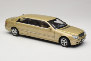 Mercedes S-Class W220 Pullman Gold Metallic Sun Star 1:18 4113 Métal — image 6 sur 8