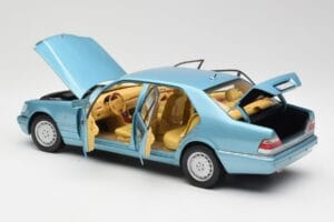 Mercedes S500 W140 Turquoise Métallisé Norev 1:18 183561 Métal — image 5 sur 8