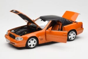 Mercedes SL 500 R129 Orange Metallic Norev 1:18 183752 Métal — image 2 sur 8