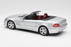 Mercedes SL 500 R230 Cabriolet Iridium Argent Minichamps 1:18 B66962388 Métal — image 7 sur 8