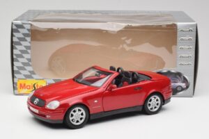 Mercedes SLK 230 R170 Rouge Maisto 1:18 56023 Métal — image 9 sur 9