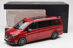 Mercedes V-Class W447 Designo Hyacinth Rouge Métallisé Norev 1:18 B66004166 Métal — image 7 sur 7