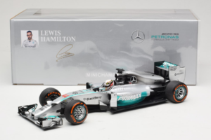 Mercedes W05 #44 L. Hamilton Mercedes AMG Petronas Malaysian Grand Prix Winner 2014 Minichamps 1:18 110140144 Métal — image 7 sur 7