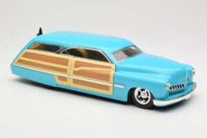 Mercury Merc Woodie Bleu Hot Wheels 1:18 27806 Métal — image 6 sur 8