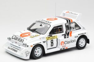 MG Metro 6R4 #8 P. Eklund / D. Whittock Rally Finland 1986 Sun Star 1:18 5536 Métal