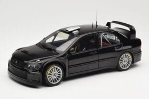 Mitsubishi Lancer Evolution WRC Plain Body Noir AUTOart 1:18 80528 Métal