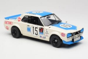 Nissan Skyline 2000GT-R KPGC10 #15 K. Takahashi Nissan Works JTCC 1972 Kyosho 1:18 08122B Métal — image 6 sur 8