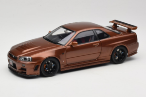 Nissan Skyline GT-R R34 Customized Metallic Bronze MotorHelix 1:18 M83414 Métal