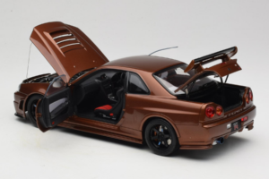 Nissan Skyline GT-R R34 Customized Metallic Bronze MotorHelix 1:18 M83414 Métal — image 5 sur 8