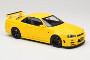 Nissan Skyline GT-R R34 Customized Version Jaune MotorHelix 1:18 M83412 Métal — image 6 sur 8