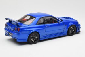Nissan Skyline GT-R R34 NISMO Z-Tune Bayside Bleu AUTOart 1:18 77354 Composite — image 3 sur 8