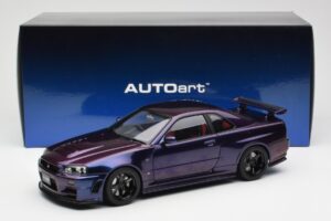 Nissan Skyline GT-R R34 NISMO Z-Tune Midnight Violet III AUTOart 1:18 77464 Composite — image 8 sur 8