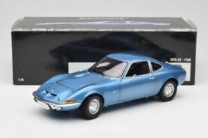 Opel GT Bleu Minichamps 1:18 180049020 Métal — image 8 sur 8