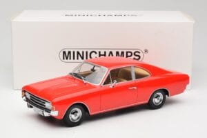 Opel Rekord C Coupé Rouge Minichamps 1:18 107047020 Résine — image 6 sur 6