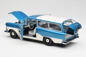 Opel Rekord P1 Caravan Bleu Métallisé Minichamps 1:18 180043210 Métal — image 5 sur 8