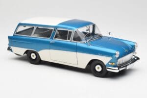 Opel Rekord P1 Caravan Bleu Métallisé Minichamps 1:18 180043210 Métal — image 6 sur 8