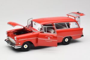 Opel Rekord P1 Caravan Feuerwehr Neuenkirchen Minichamps 1:18 180043291 Métal — image 2 sur 8