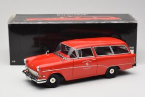 Opel Rekord P1 Caravan Feuerwehr Neuenkirchen Minichamps 1:18 180043291 Métal — image 8 sur 8