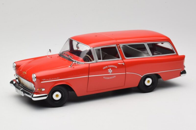 Opel Rekord P1 Caravan Feuerwehr Neuenkirchen Minichamps 1:18 180043291 Métal