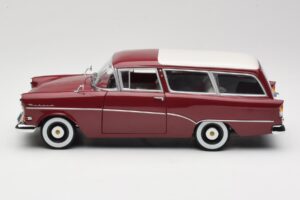 Opel Rekord P1 Caravan Rouge Minichamps 1:18 180043211 Métal — image 4 sur 8