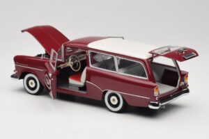 Opel Rekord P1 Caravan Rouge Minichamps 1:18 180043211 Métal — image 5 sur 8