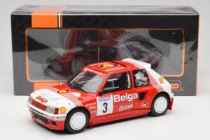Peugeot 205 T16 #3 B. Darniche / A. Mahe Rally Ypres 1985 IXO 1:18 18RMC135 Métal — image 6 sur 6