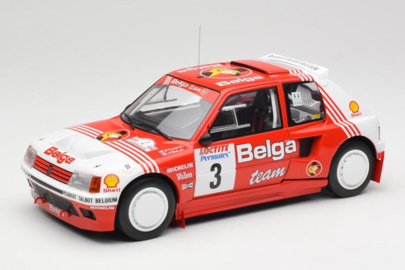 Peugeot 205 T16 #3 B. Darniche / A. Mahe Rally Ypres 1985 IXO 1:18 18RMC135 Métal