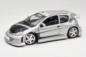 Peugeot 206 MTK Argent Solido 1:18 1817 Métal