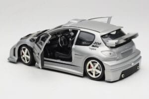 Peugeot 206 MTK Argent Solido 1:18 1817 Métal — image 5 sur 8