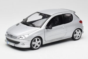 Peugeot 206 RC Aluminium Argent Norev 1:18 184726 Métal