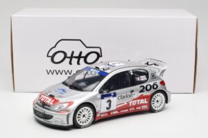 Peugeot 206 WRC #3 G. Panizzi / H. Panizzi Rally Tour de Corse 2002 Otto 1:18 OT1085 Résine — image 6 sur 6