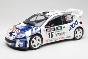 Peugeot 206 WRC G. Panizzi / H. Panizzi Tour de Corse 1999 Otto 1:12 G081 Résine
