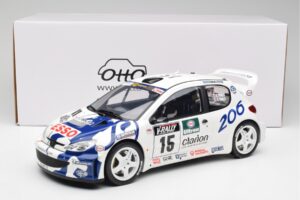 Peugeot 206 WRC G. Panizzi / H. Panizzi Tour de Corse 1999 Otto 1:12 G081 Résine — image 6 sur 6