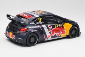 Peugeot 208 WRX #9 S. Loeb World RX of Belgium 2018 Otto 1:18 OT455 Résine — image 2 sur 6
