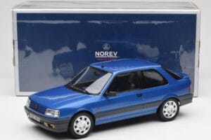 Peugeot 309 GTi16 Miami Bleu Norev 1:18 184881 Métal — image 6 sur 6