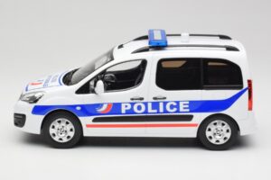 Peugeot Partner Police Bleu Norev 1:18 184891 Métal — image 3 sur 6