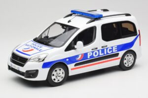 Peugeot Partner Police Bleu Norev 1:18 184891 Métal