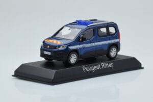 Peugeot Rifter Gendarmerie Otremer Bleu Norev 1:43 479064 Métal — image 2 sur 4
