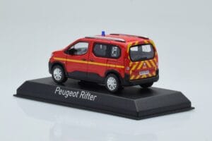 Peugeot Rifter Pompiers Rouge Norev 1:43 479069 Métal — image 3 sur 4