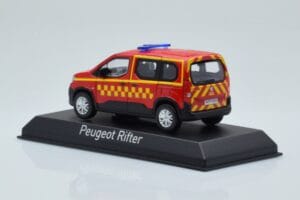 Peugeot Rifter Sapeurs Pompiers Rouge Norev 1:43 479071 Métal — image 3 sur 4
