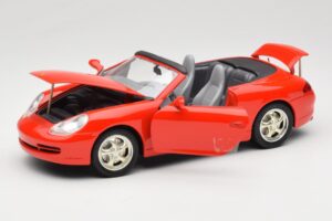 Porsche 911 996 Cabriolet Rouge Mira 1:18 6930 Métal — image 2 sur 8