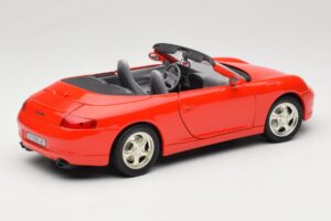 Porsche 911 996 Cabriolet Rouge Mira 1:18 6930 Métal — image 3 sur 8