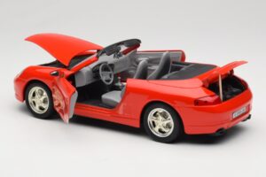 Porsche 911 996 Cabriolet Rouge Mira 1:18 6930 Métal — image 5 sur 8