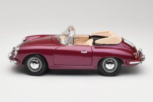 Porsche 356B Cabriolet Aubergine Bburago 1:18 3021-M4 Métal — image 4 sur 8