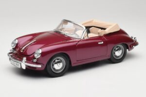 Porsche 356B Cabriolet Aubergine Bburago 1:18 3021-M4 Métal