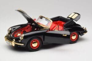 Porsche 356B Cabriolet Noir Bburago 1:18 3031D Métal — image 2 sur 8