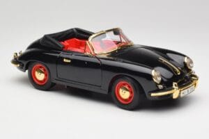 Porsche 356B Cabriolet Noir Bburago 1:18 3031D Métal — image 6 sur 8