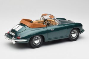 Porsche 356B Cabriolet Vert Bburago 1:18 3051-M1 Métal — image 3 sur 8
