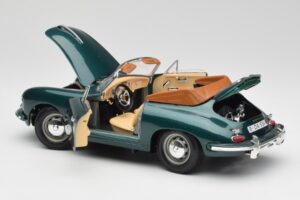 Porsche 356B Cabriolet Vert Bburago 1:18 3051-M1 Métal — image 5 sur 8